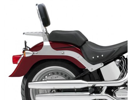 Пассажирская спинка SPAAN с багажником для мотоциклов HARLEY DAVIDSON Fat Boy, Softail Deluxe, Cross Bones, Springer Softail и др.
