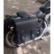 Быстросъемный кожаный кофр для мотоцикла с системой Klick Fix универсальный.