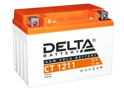 Аккумулятор Delta CT 1211, 12В, 11Ач