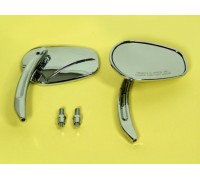 Зеркало для мотоцикла боковое (правое). Металл (хром)