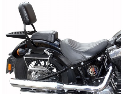 Спинка с удлиненным багажником SPAAN на мотоцикл HARLEY DAVIDSON FLS Slim, FXS Blackline