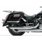 Боковые пластиковые кофры черного цвета модели HL для мотоцикла