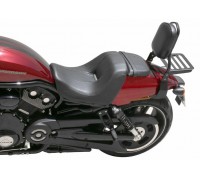 Низкая пассажирская спинка с багажником черного цвета для мотоцикла Harley-Davidson VRSC NIGHT ROD SPECIAL (2012 - ...)